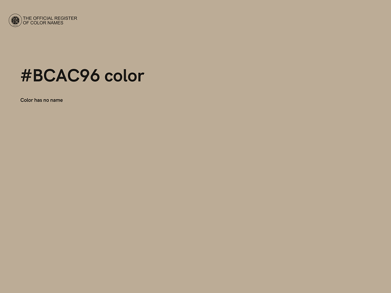 #BCAC96 color image