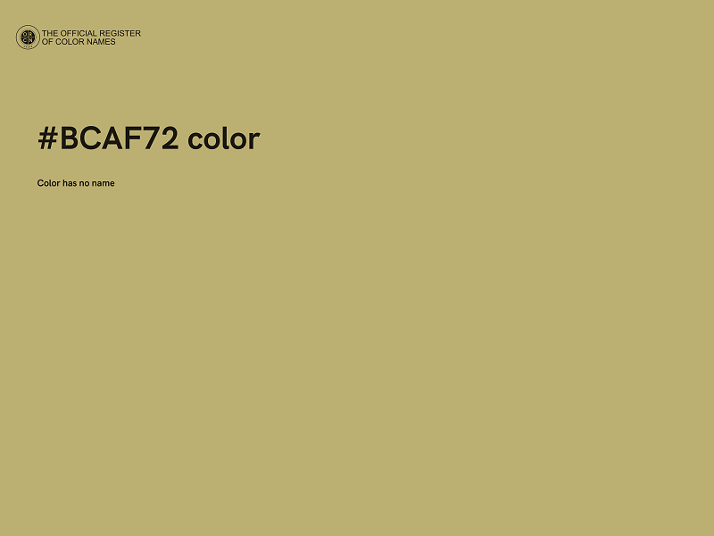 #BCAF72 color image