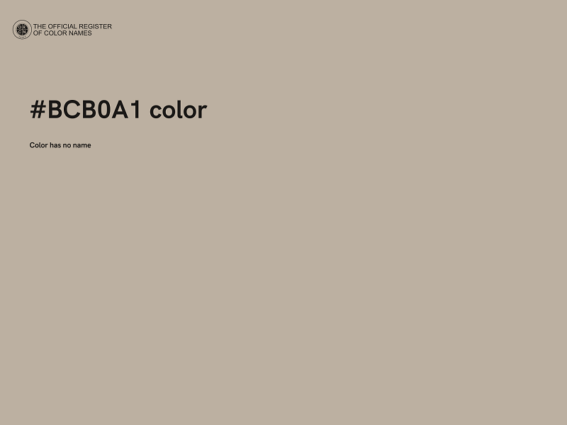 #BCB0A1 color image