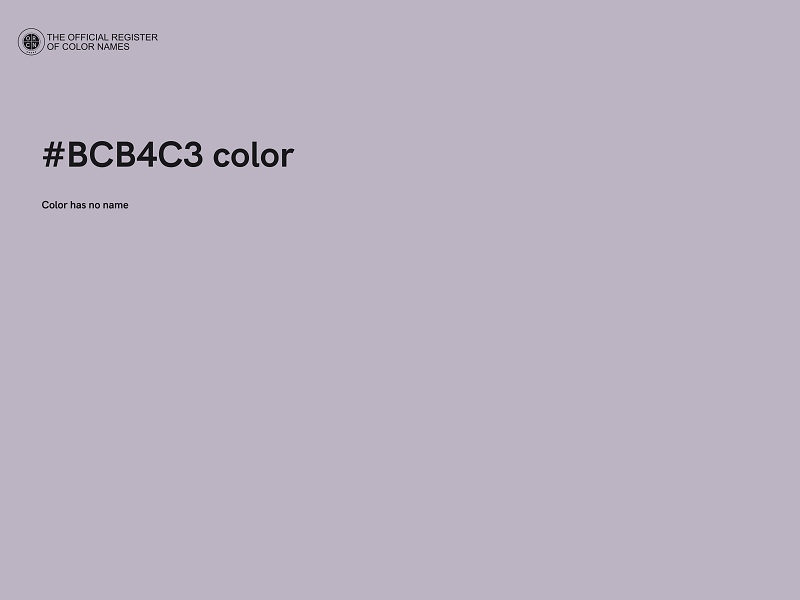 #BCB4C3 color image