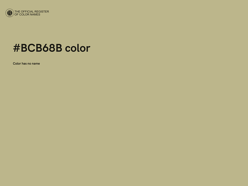 #BCB68B color image