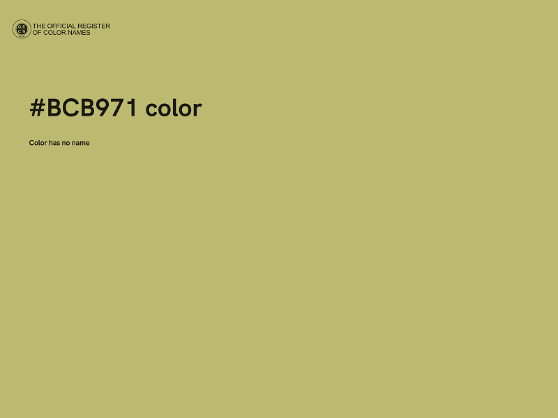 #BCB971 color image