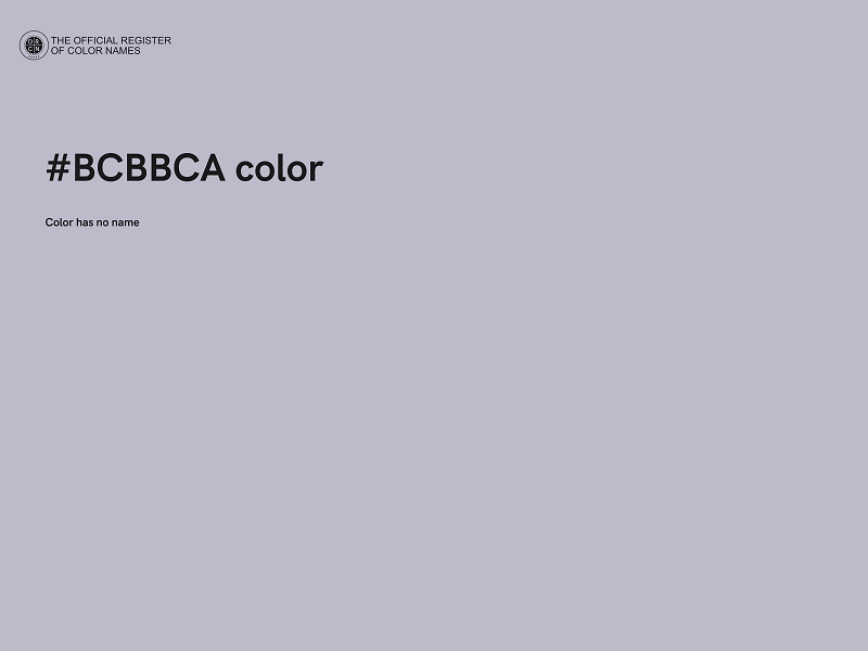 #BCBBCA color image