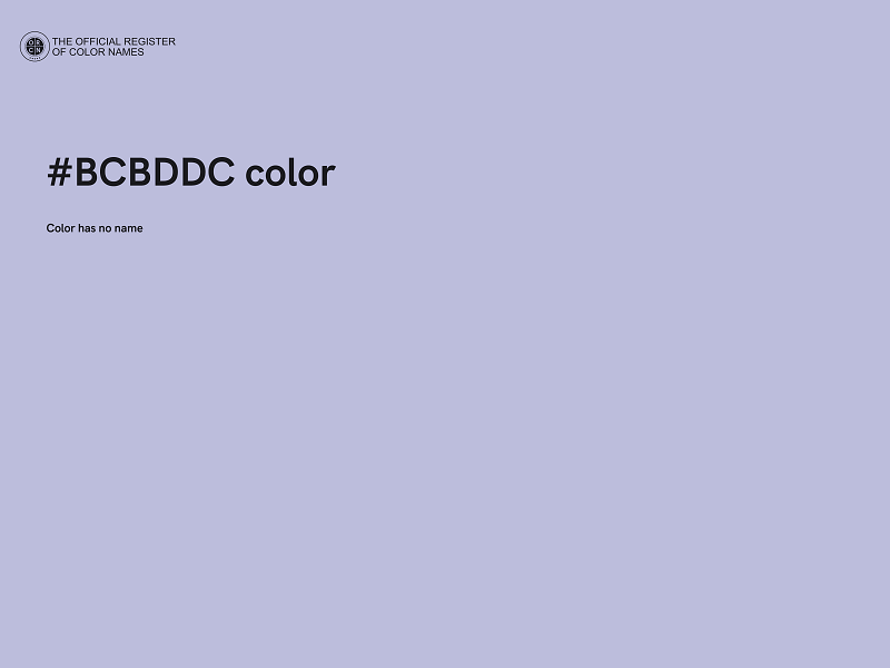 #BCBDDC color image