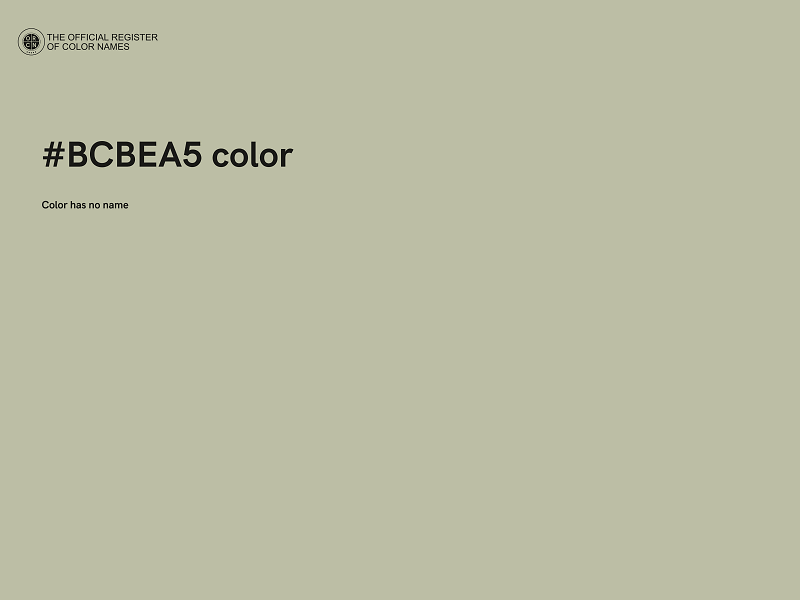 #BCBEA5 color image