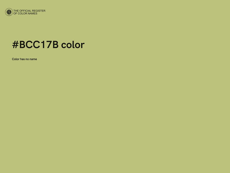 #BCC17B color image