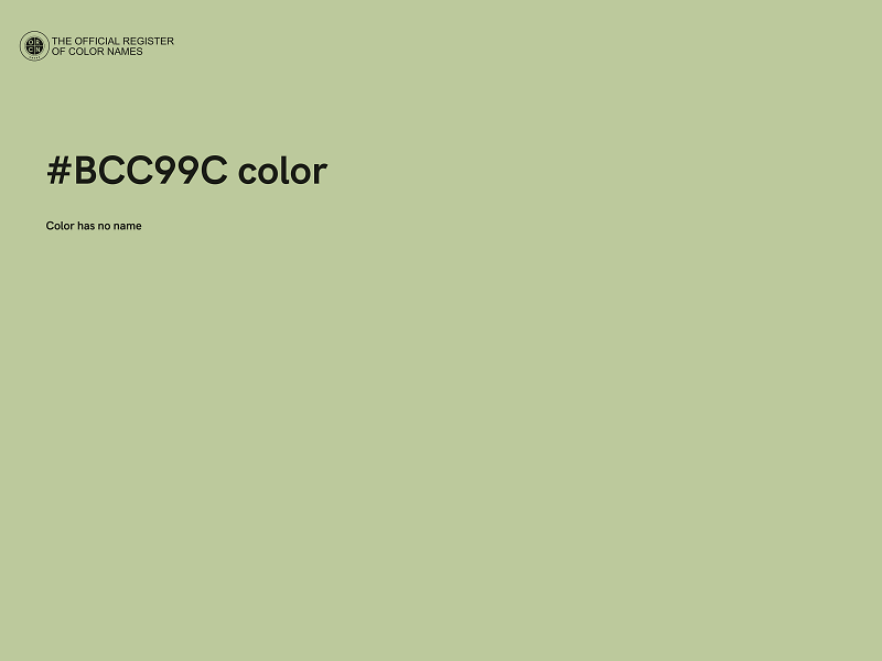 #BCC99C color image