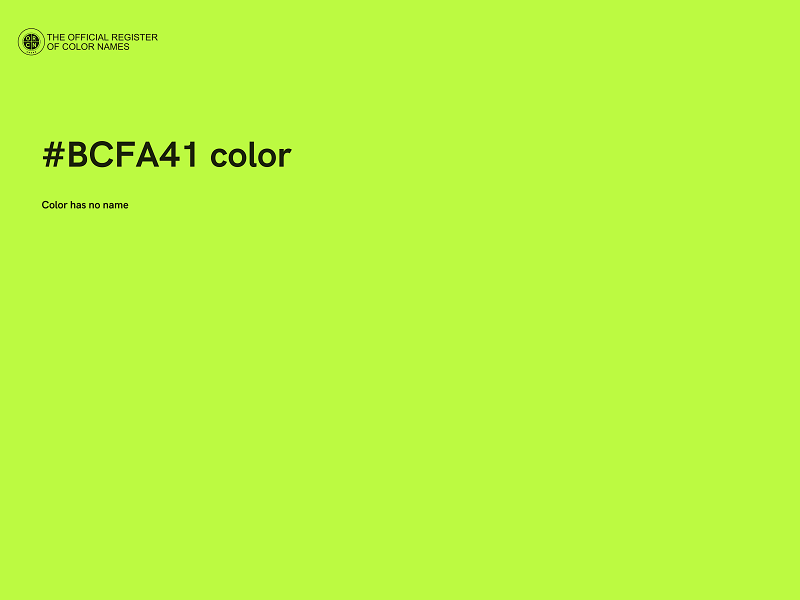 #BCFA41 color image