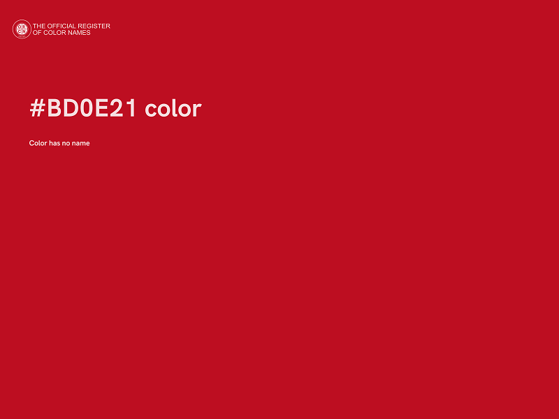 #BD0E21 color image