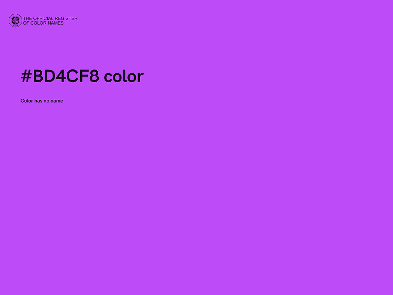 #BD4CF8 color image