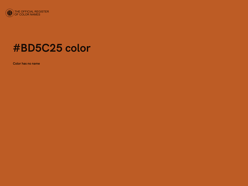 #BD5C25 color image