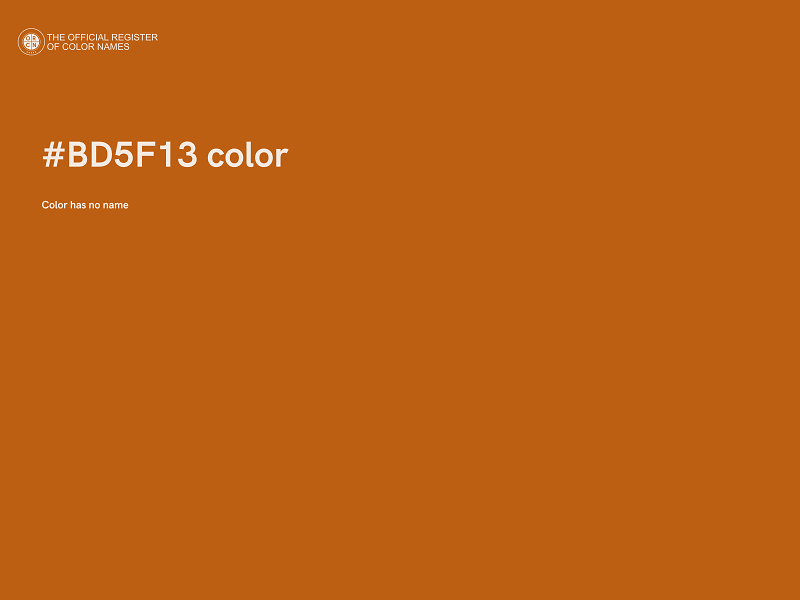 #BD5F13 color image