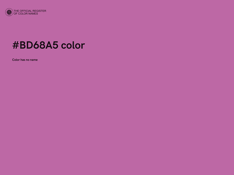 #BD68A5 color image