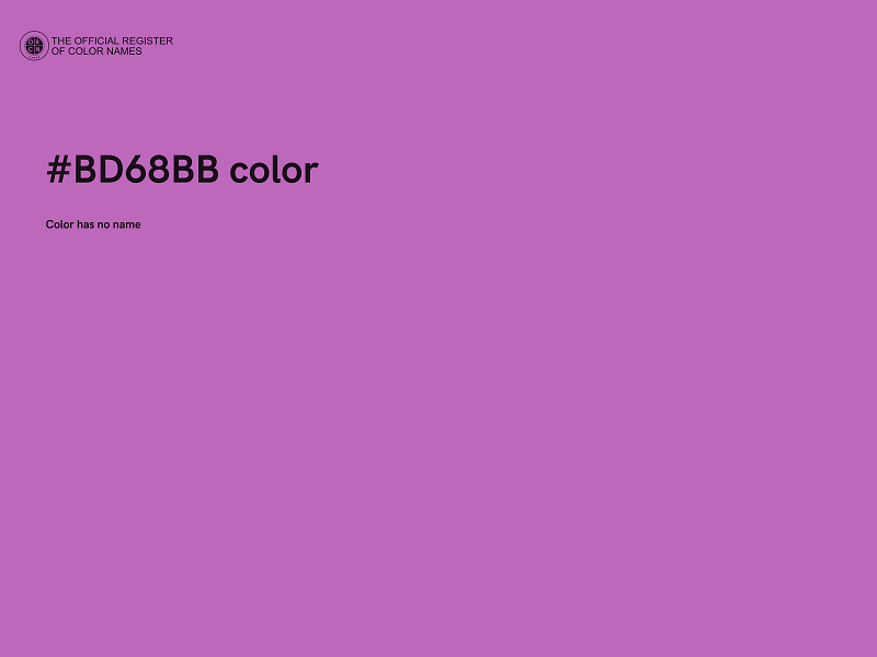 #BD68BB color image