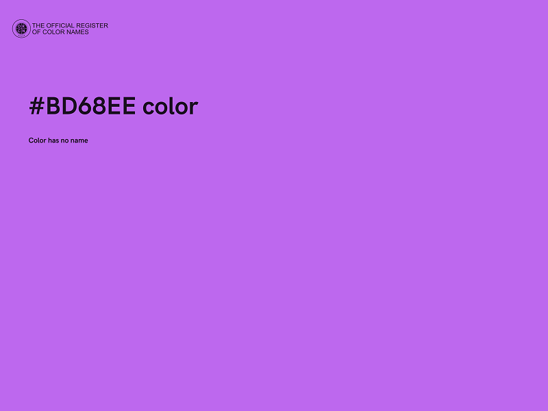 #BD68EE color image