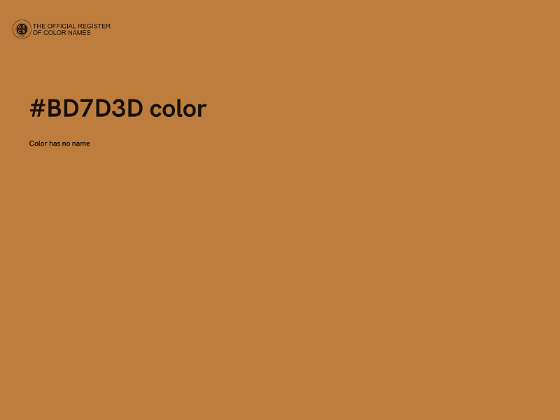 #BD7D3D color image