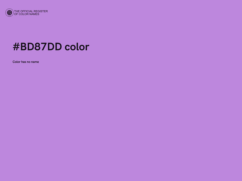 #BD87DD color image