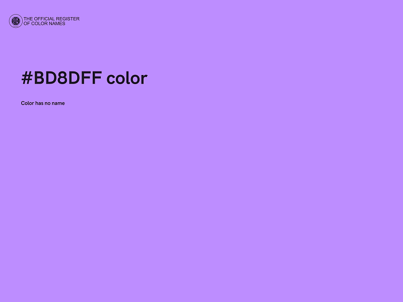 #BD8DFF color image