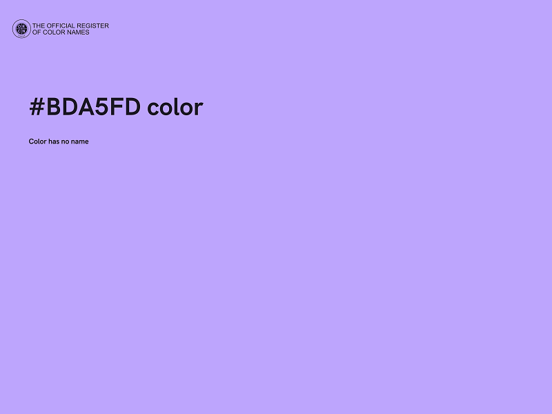 #BDA5FD color image