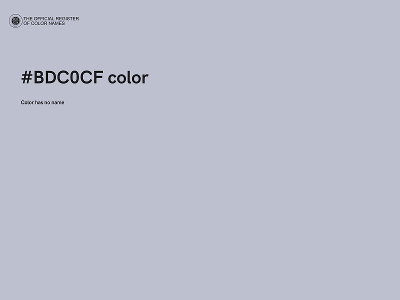 #BDC0CF color image