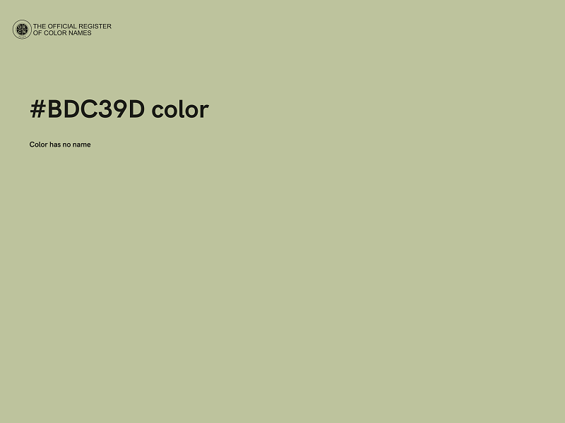 #BDC39D color image