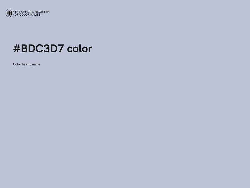 #BDC3D7 color image