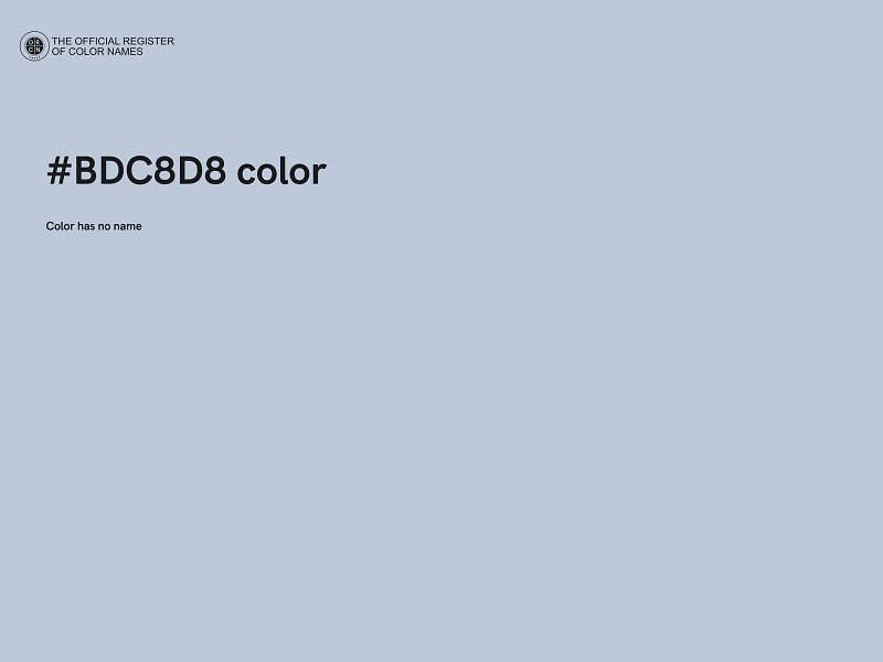 #BDC8D8 color image