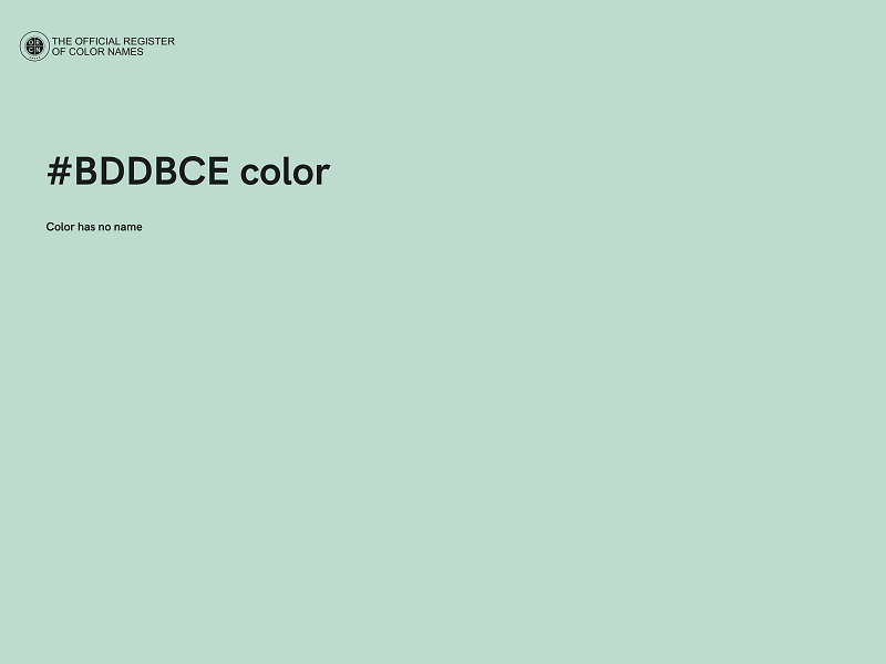 #BDDBCE color image