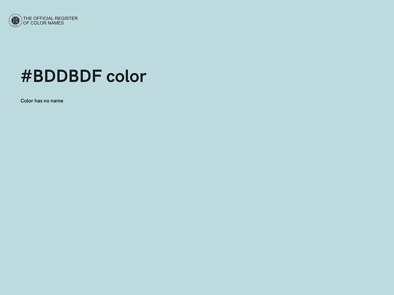 #BDDBDF color image