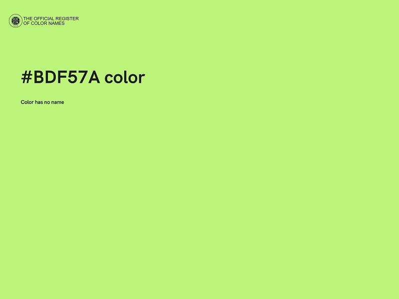 #BDF57A color image