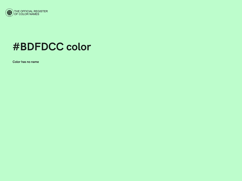 #BDFDCC color image