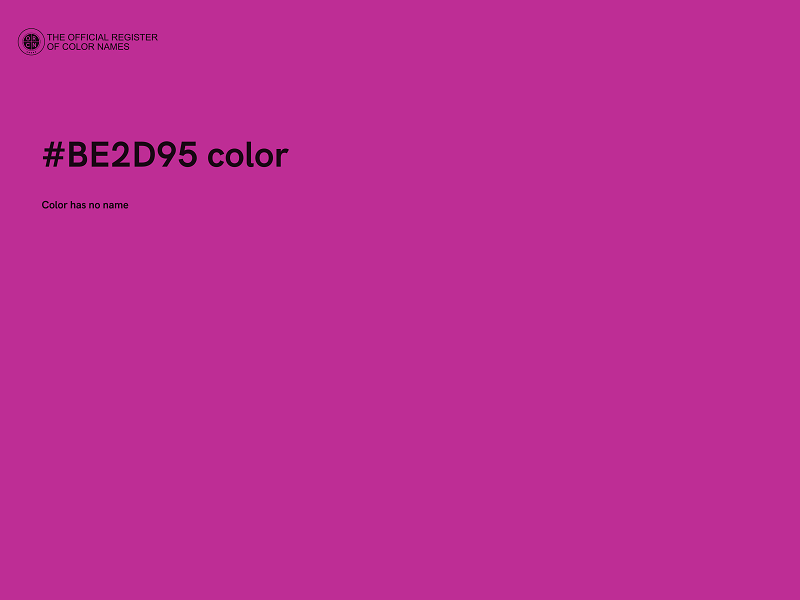 #BE2D95 color image