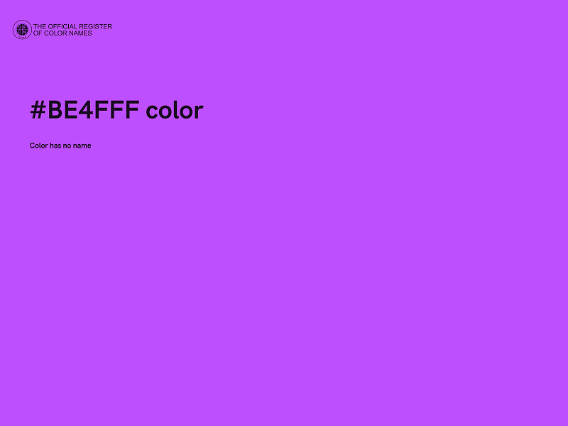 #BE4FFF color image