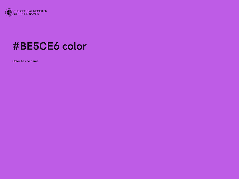 #BE5CE6 color image