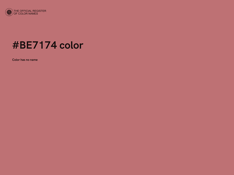 #BE7174 color image