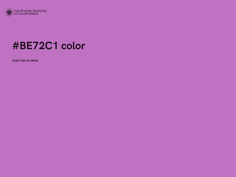 #BE72C1 color image