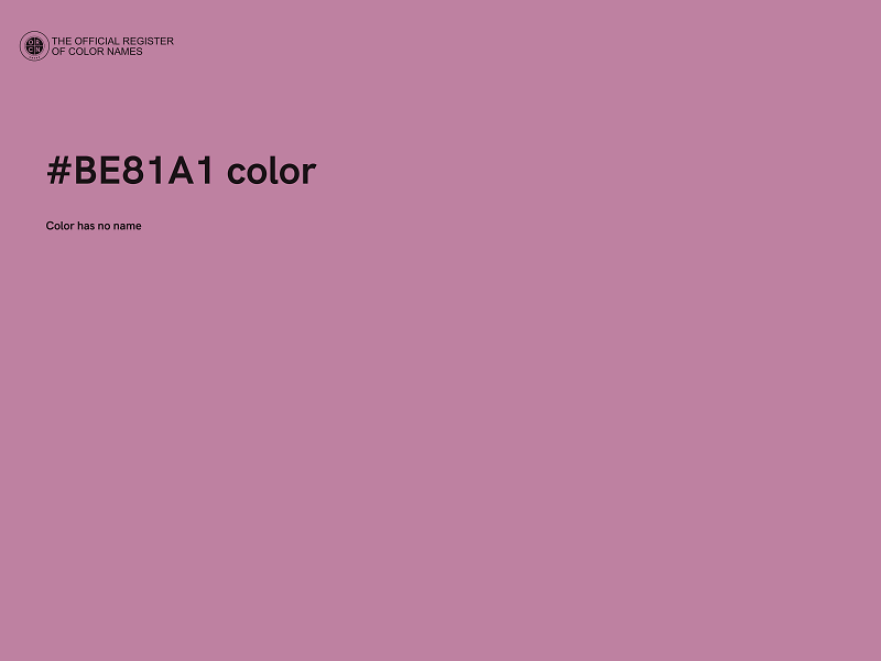 #BE81A1 color image