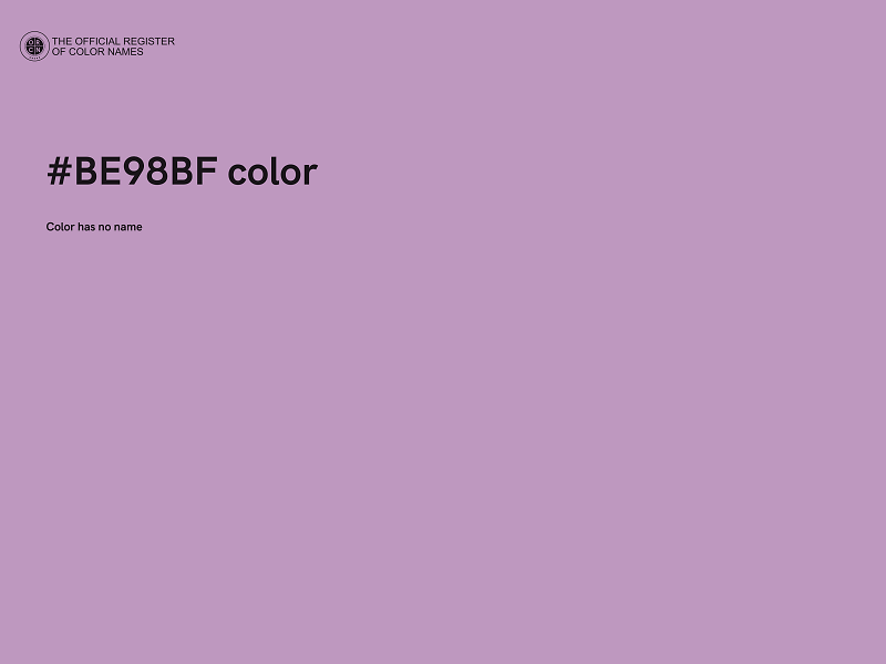 #BE98BF color image