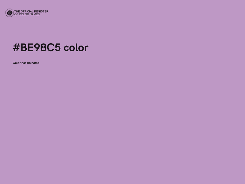 #BE98C5 color image