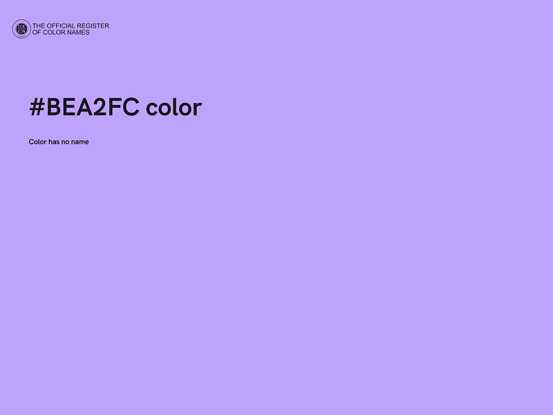 #BEA2FC color image