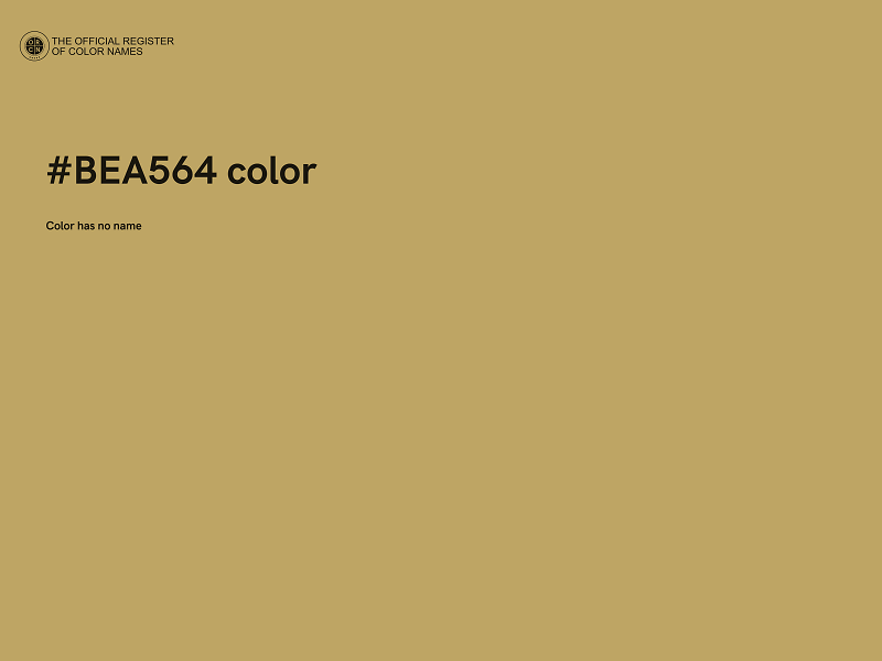 #BEA564 color image