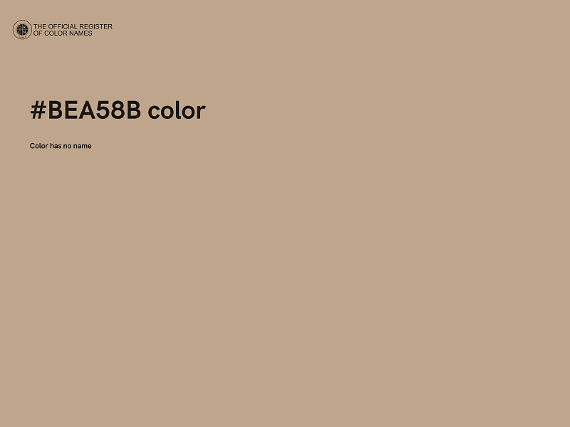 #BEA58B color image