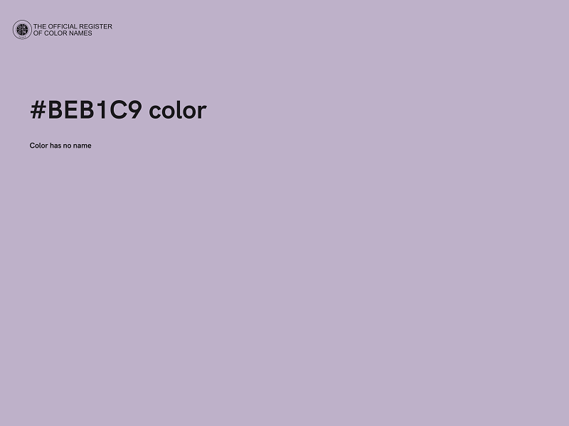 #BEB1C9 color image