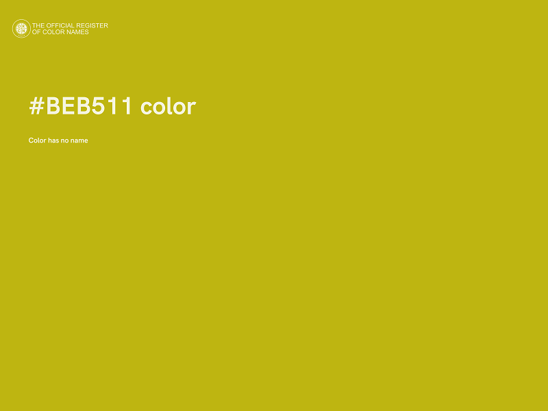 #BEB511 color image