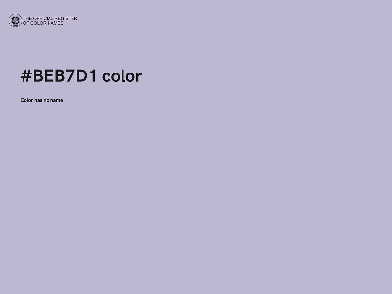 #BEB7D1 color image