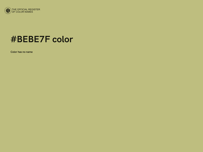 #BEBE7F color image