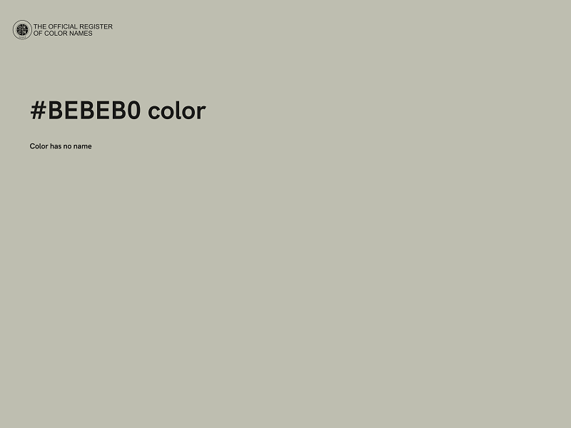 #BEBEB0 color image