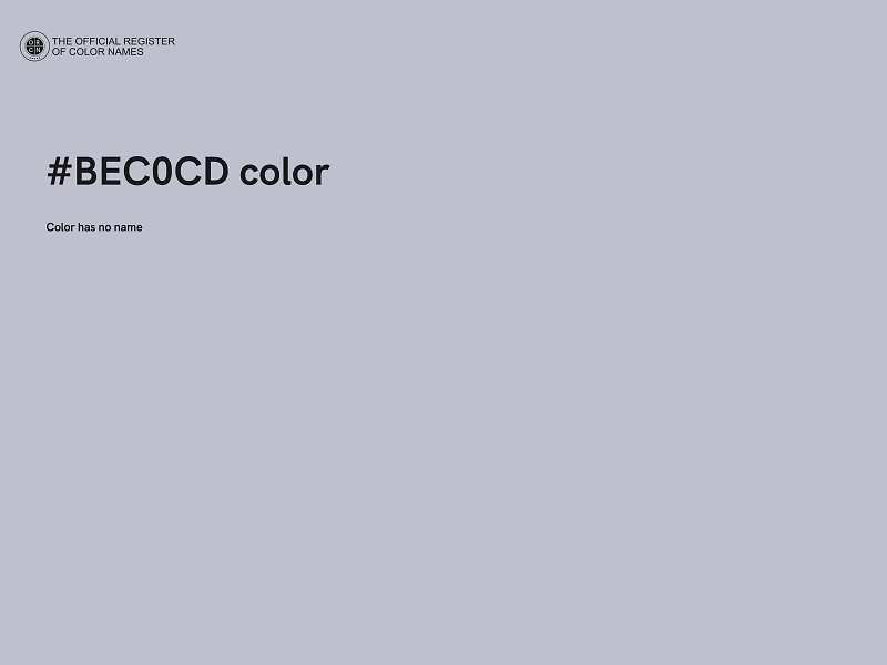 #BEC0CD color image