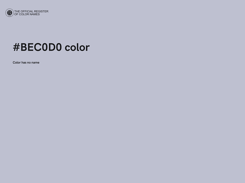 #BEC0D0 color image