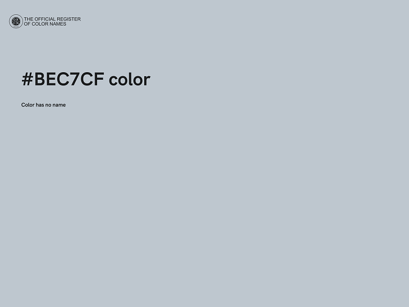 #BEC7CF color image